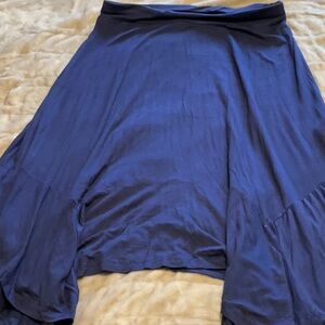Chic Navy Women's High Low Skirt